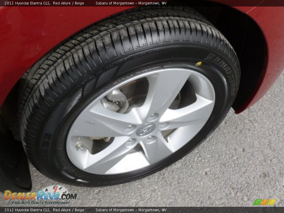 2012 Hyundai Elantra GLS Red Allure / Beige Photo #13