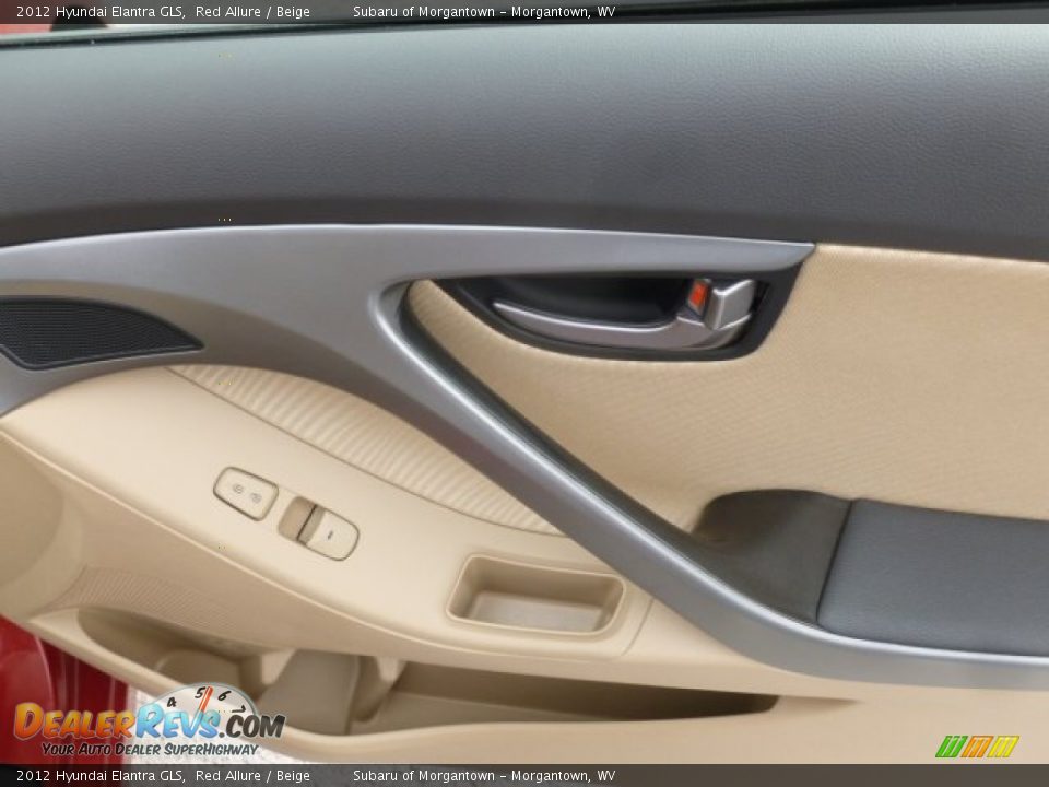 2012 Hyundai Elantra GLS Red Allure / Beige Photo #14