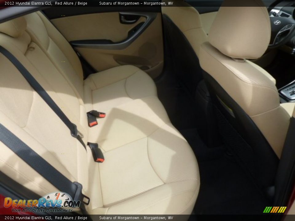 2012 Hyundai Elantra GLS Red Allure / Beige Photo #15