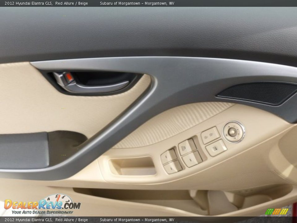 2012 Hyundai Elantra GLS Red Allure / Beige Photo #17