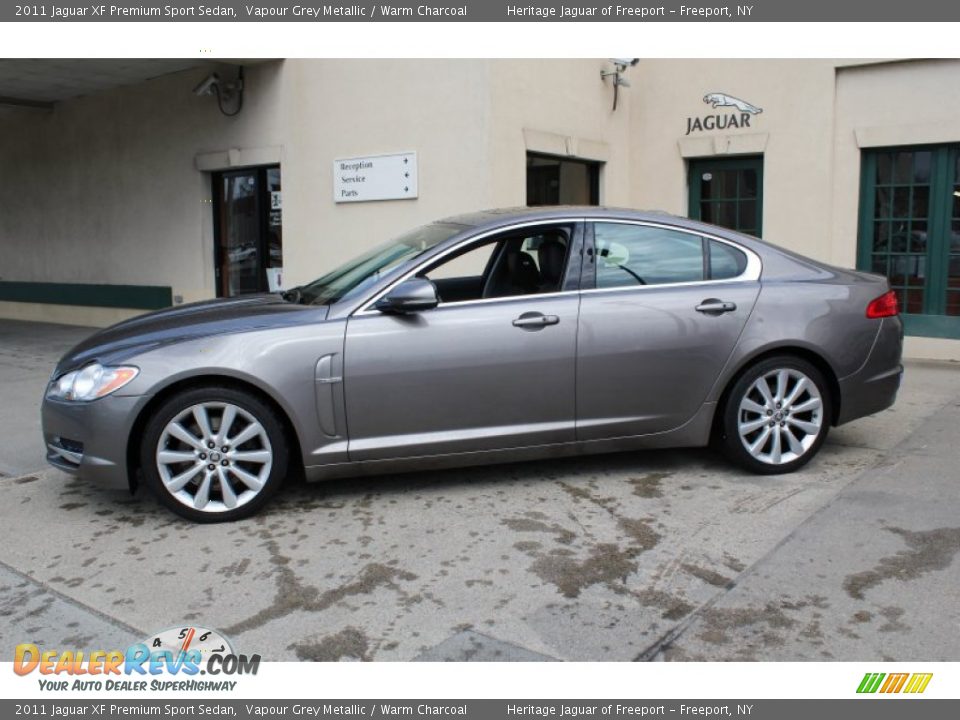 2011 Jaguar XF Premium Sport Sedan Vapour Grey Metallic / Warm Charcoal Photo #3