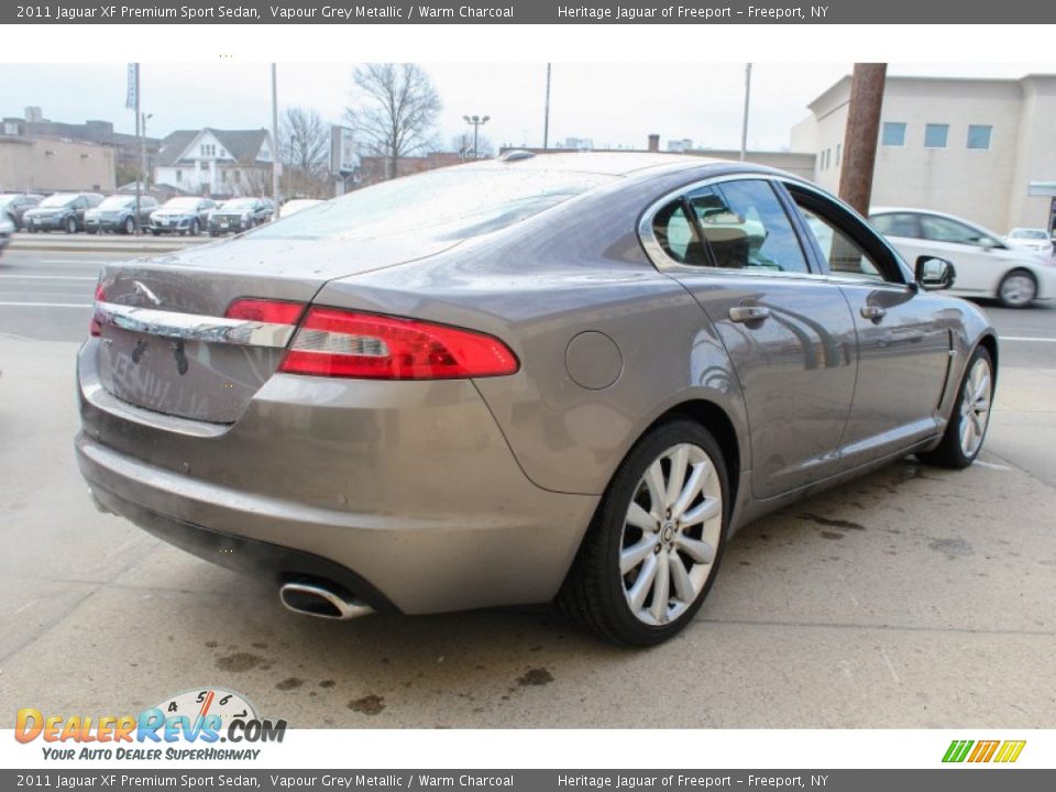 2011 Jaguar XF Premium Sport Sedan Vapour Grey Metallic / Warm Charcoal Photo #6