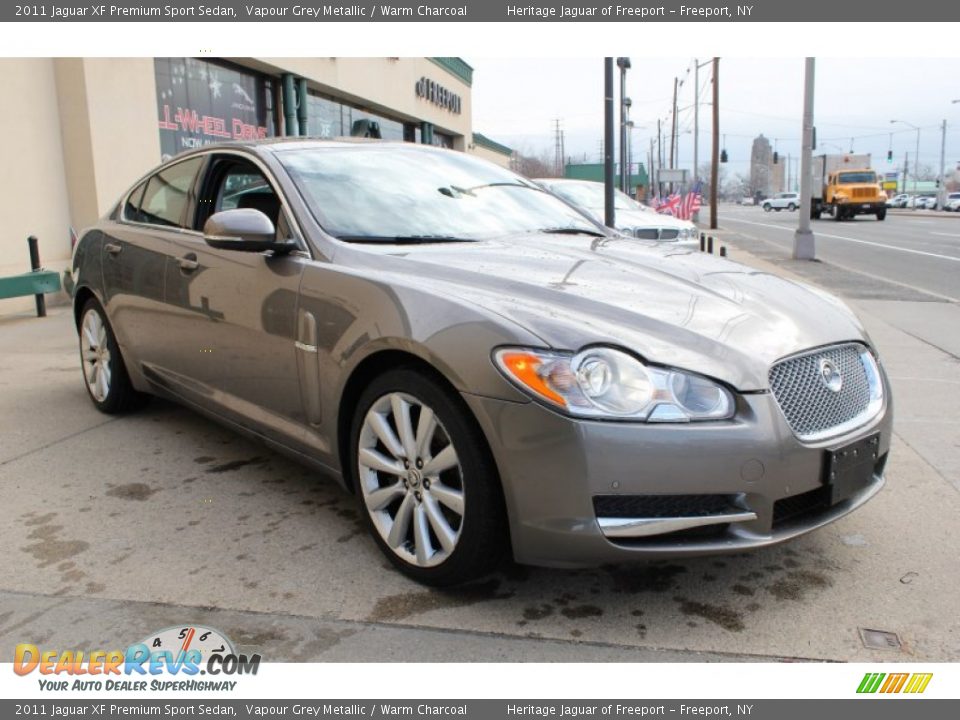 2011 Jaguar XF Premium Sport Sedan Vapour Grey Metallic / Warm Charcoal Photo #8