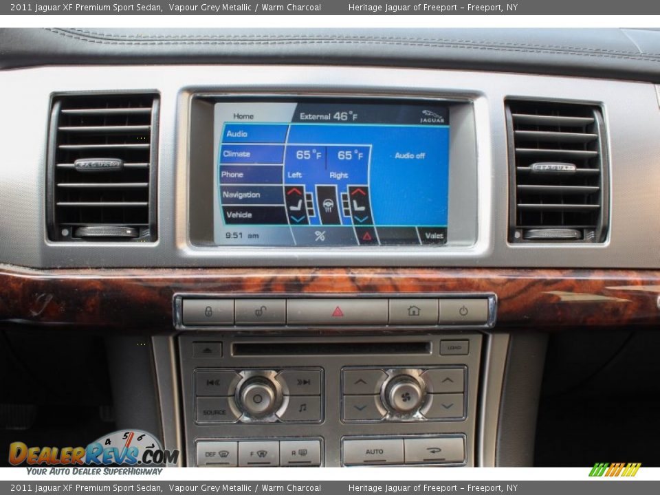 2011 Jaguar XF Premium Sport Sedan Vapour Grey Metallic / Warm Charcoal Photo #22