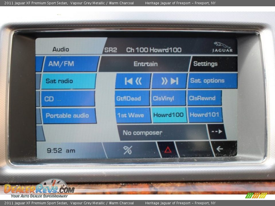 2011 Jaguar XF Premium Sport Sedan Vapour Grey Metallic / Warm Charcoal Photo #23