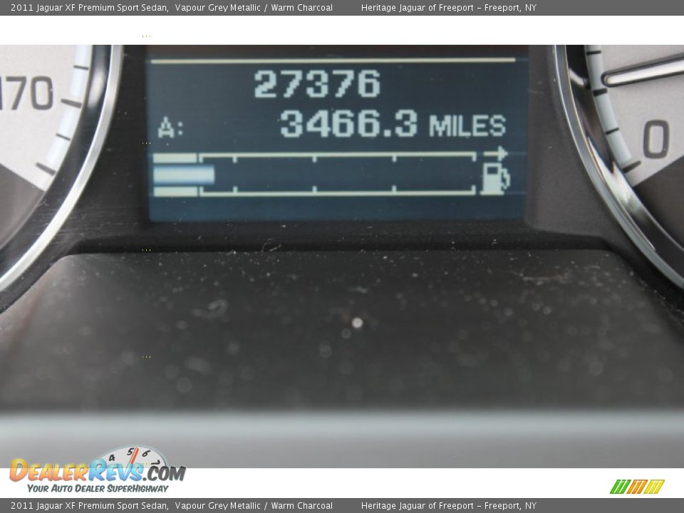 2011 Jaguar XF Premium Sport Sedan Vapour Grey Metallic / Warm Charcoal Photo #26
