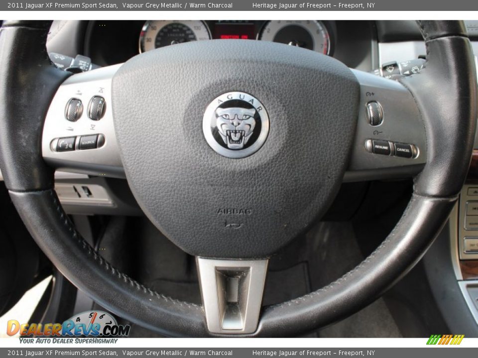2011 Jaguar XF Premium Sport Sedan Vapour Grey Metallic / Warm Charcoal Photo #27