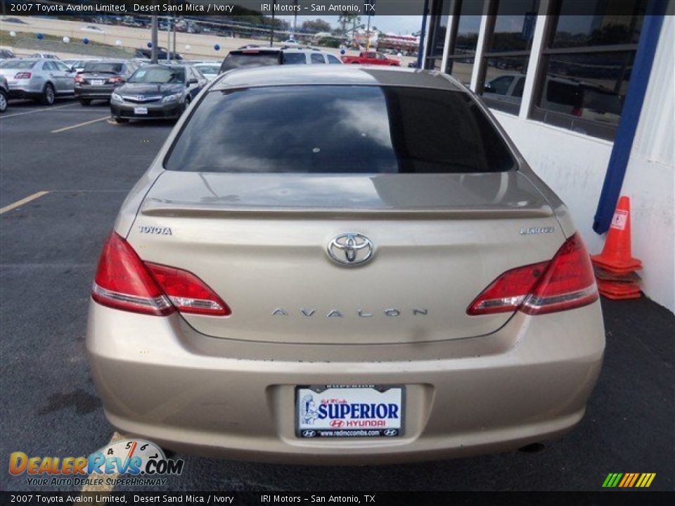 2007 Toyota Avalon Limited Desert Sand Mica / Ivory Photo #7