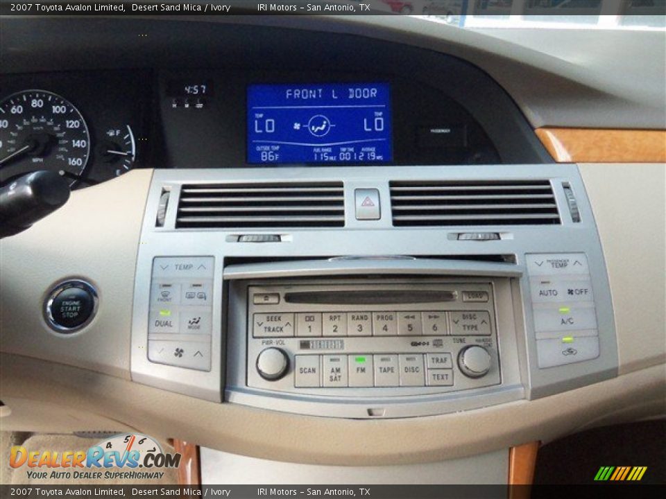 2007 Toyota Avalon Limited Desert Sand Mica / Ivory Photo #14