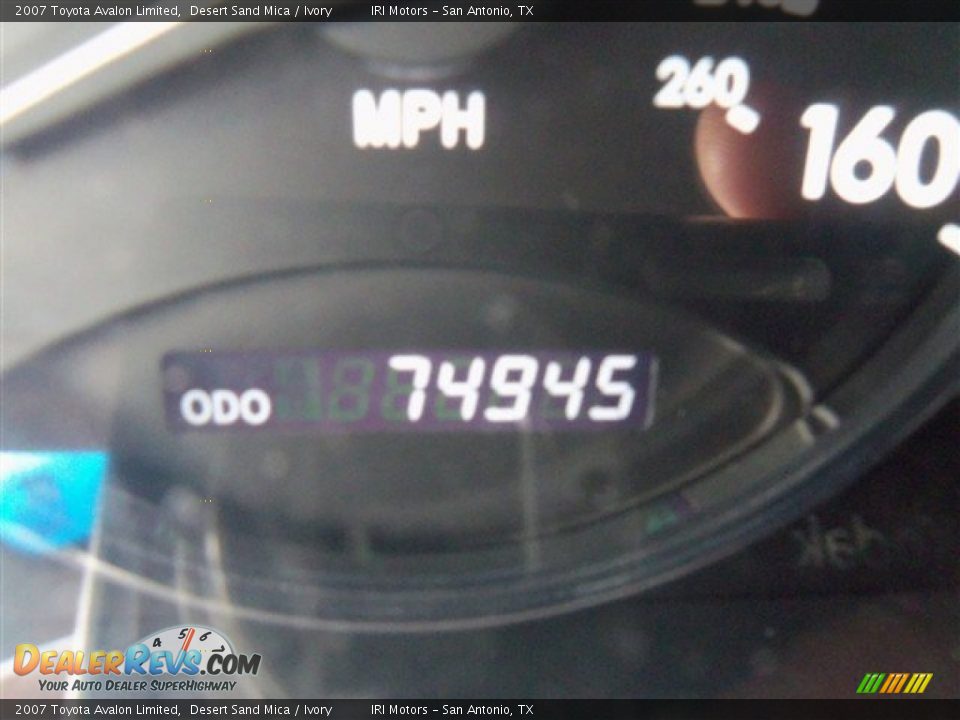 2007 Toyota Avalon Limited Desert Sand Mica / Ivory Photo #17
