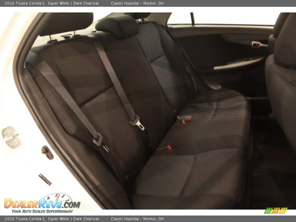 2010 Toyota Corolla S Super White / Dark Charcoal Photo #12