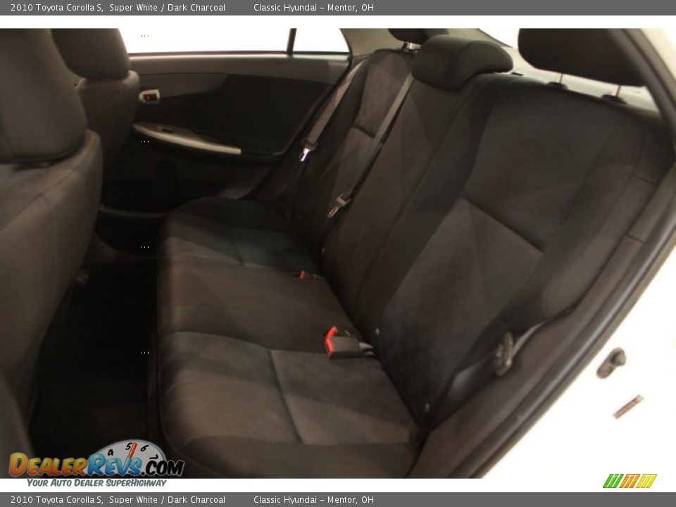2010 Toyota Corolla S Super White / Dark Charcoal Photo #13