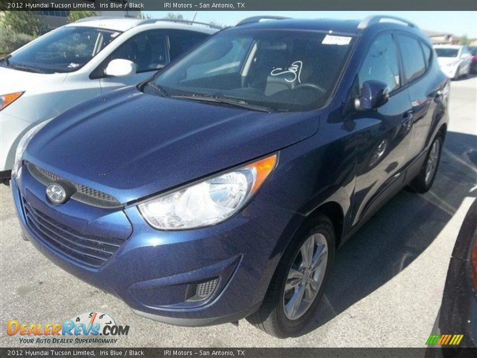 2012 Hyundai Tucson Limited Iris Blue / Black Photo #1