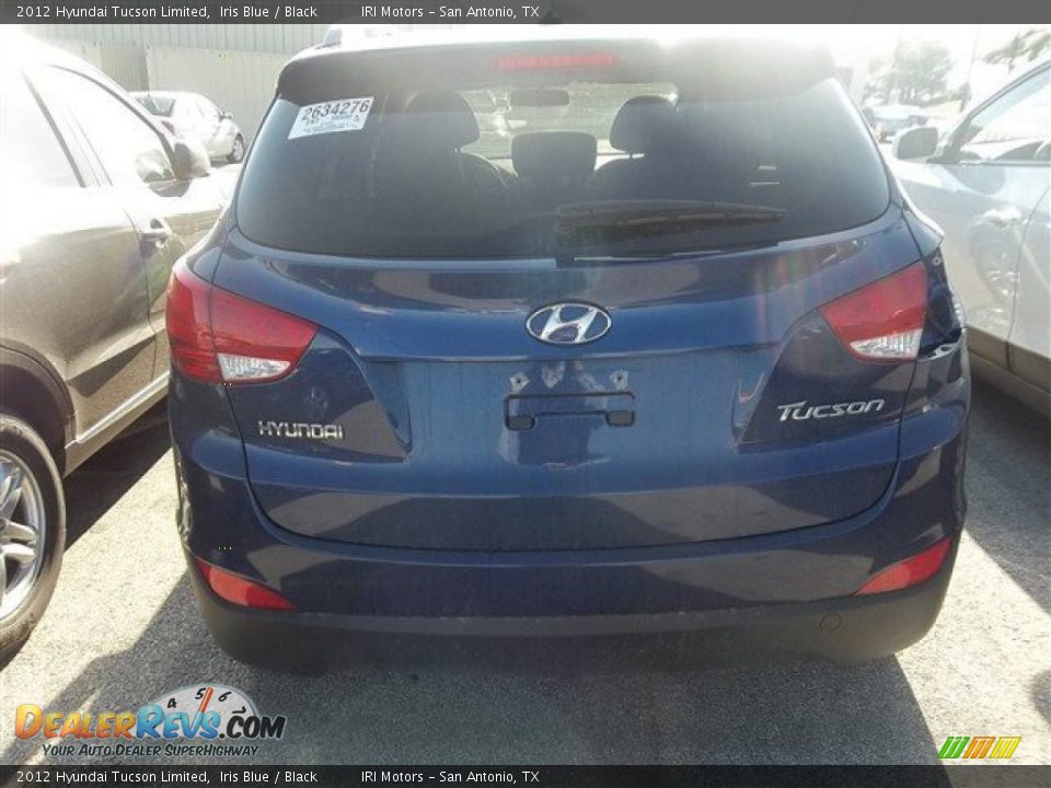 2012 Hyundai Tucson Limited Iris Blue / Black Photo #3