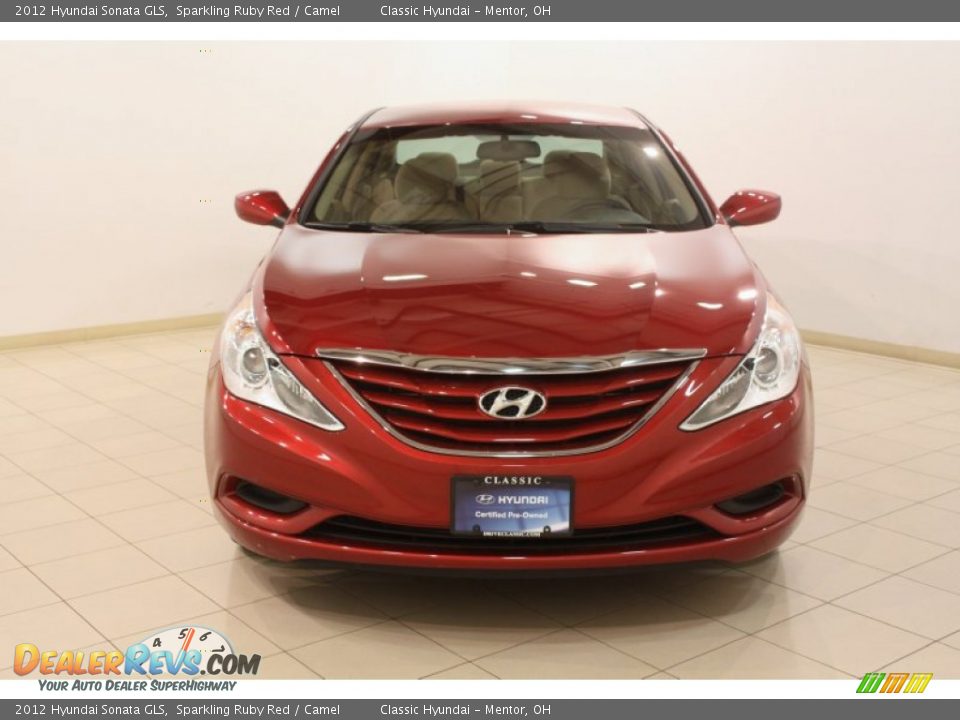 2012 Hyundai Sonata GLS Sparkling Ruby Red / Camel Photo #2
