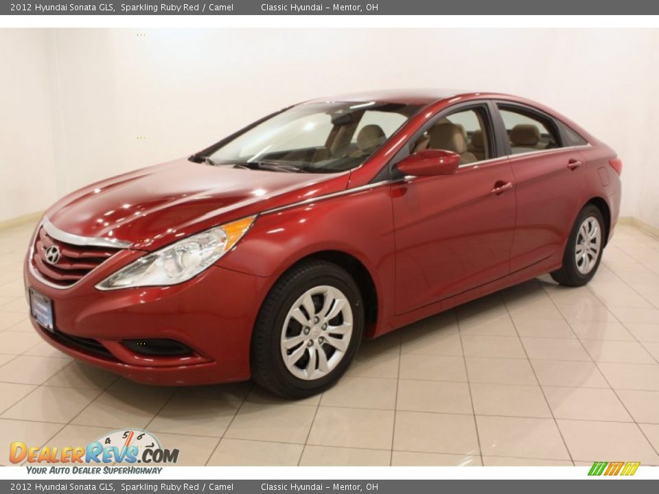 2012 Hyundai Sonata GLS Sparkling Ruby Red / Camel Photo #3