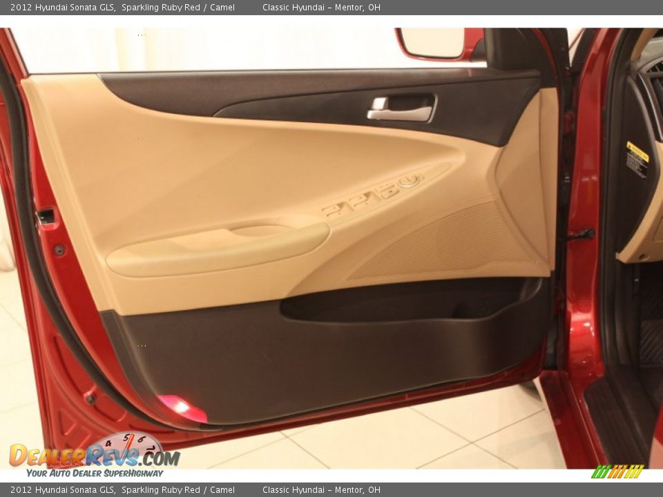 2012 Hyundai Sonata GLS Sparkling Ruby Red / Camel Photo #4