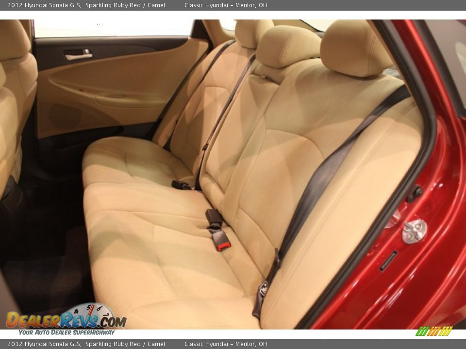 2012 Hyundai Sonata GLS Sparkling Ruby Red / Camel Photo #12