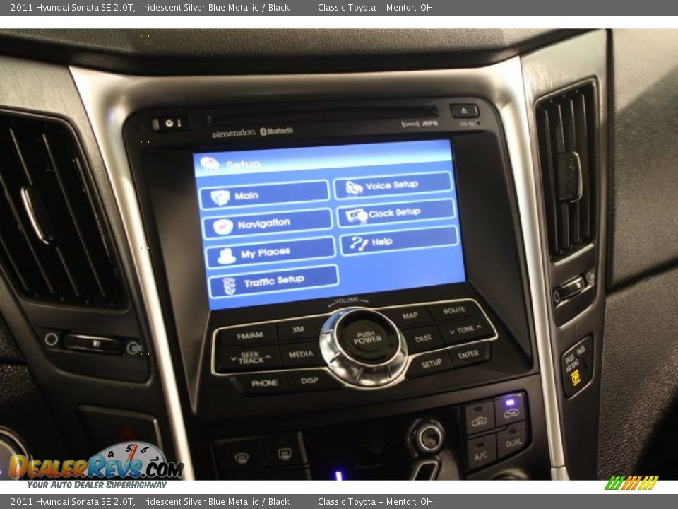 2011 Hyundai Sonata SE 2.0T Iridescent Silver Blue Metallic / Black Photo #16