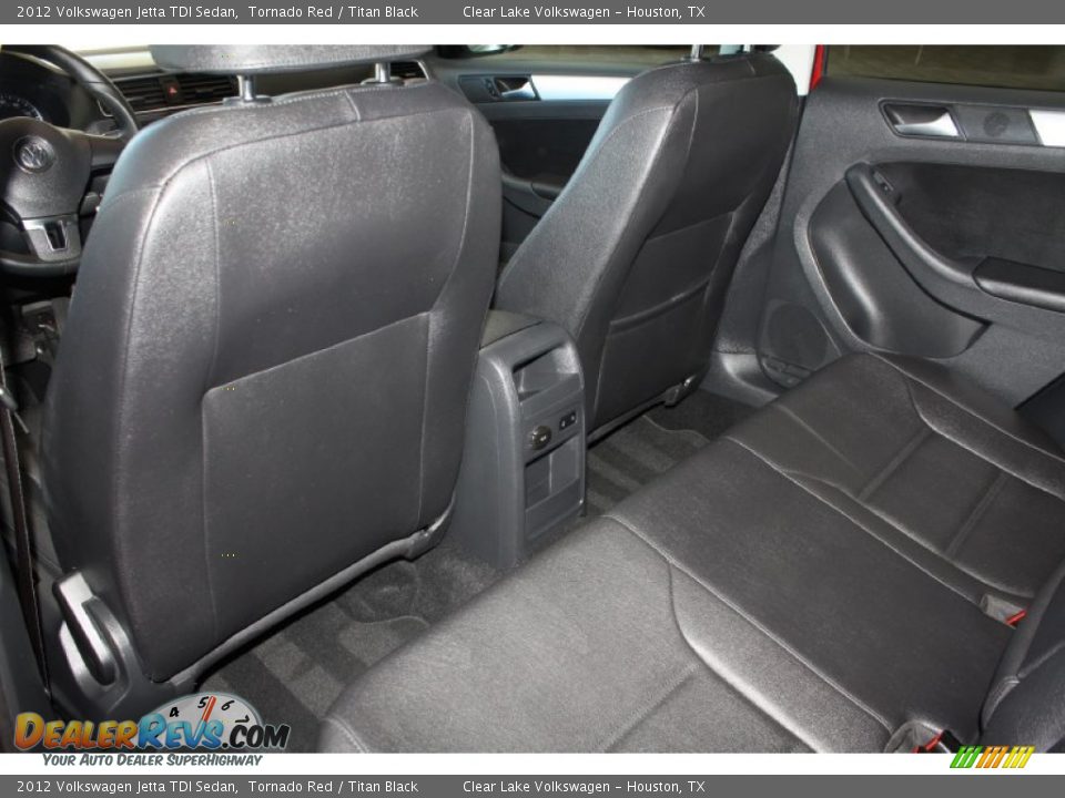 2012 Volkswagen Jetta TDI Sedan Tornado Red / Titan Black Photo #28