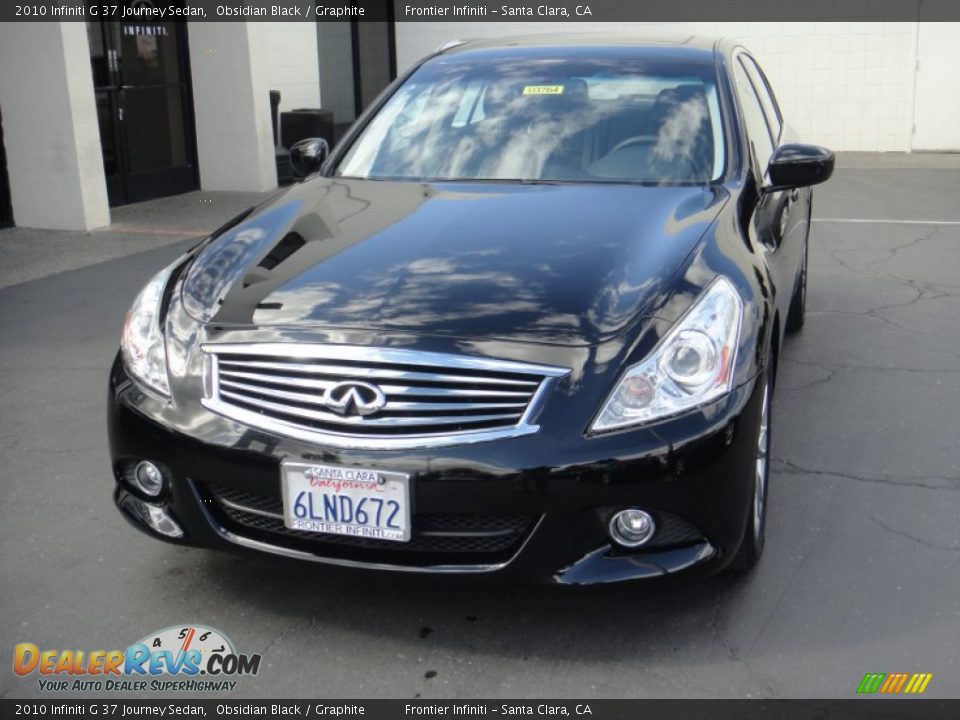 2010 Infiniti G 37 Journey Sedan Obsidian Black / Graphite Photo #2