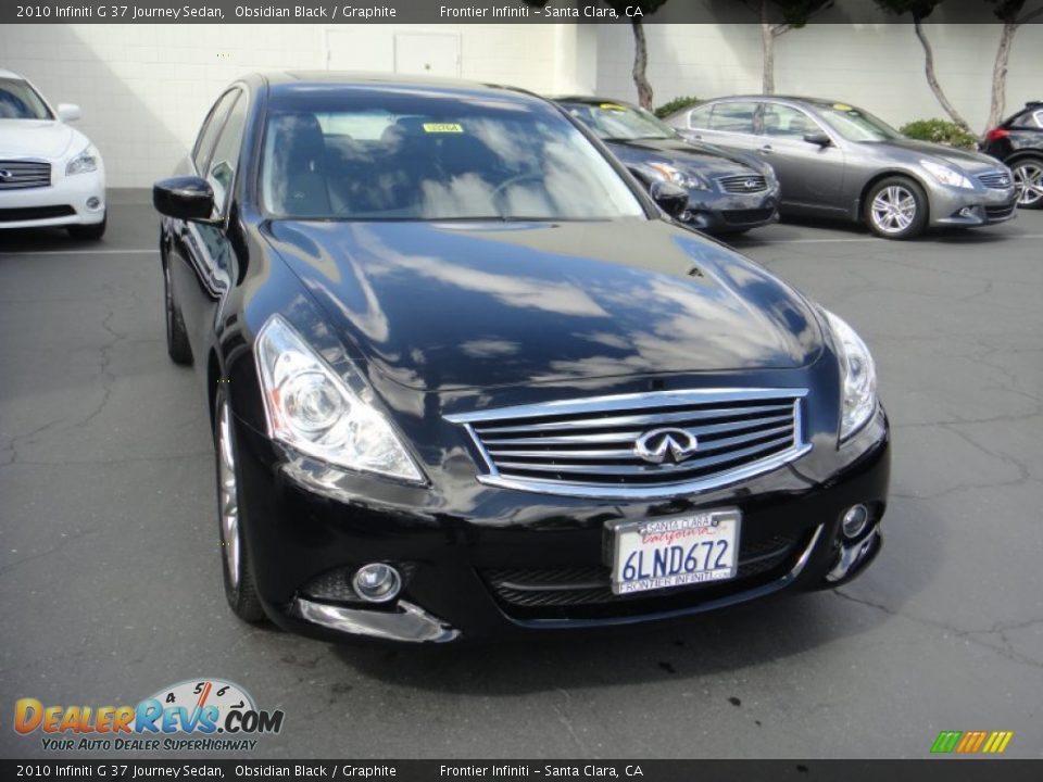 2010 Infiniti G 37 Journey Sedan Obsidian Black / Graphite Photo #3
