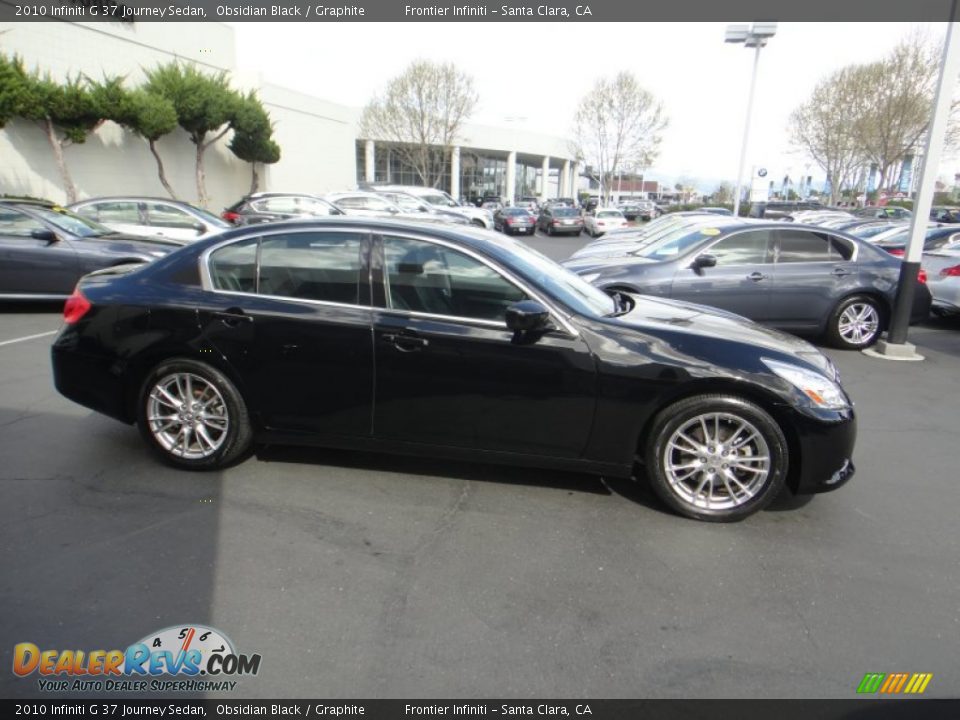 2010 Infiniti G 37 Journey Sedan Obsidian Black / Graphite Photo #4