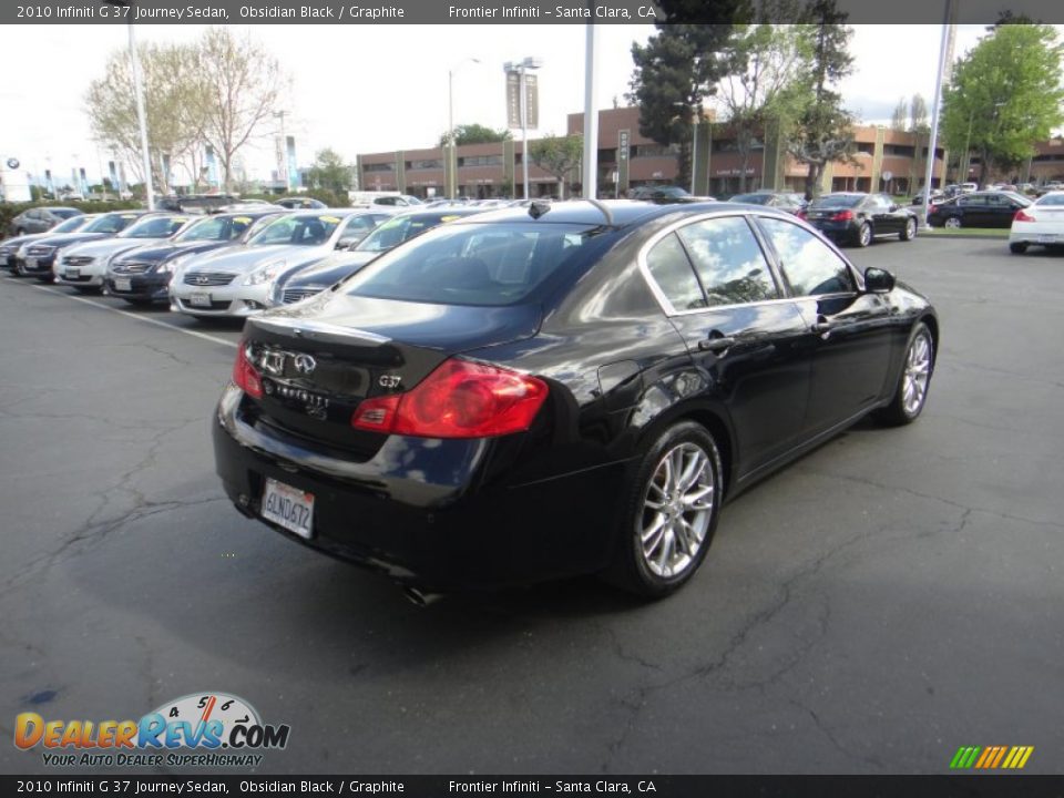 2010 Infiniti G 37 Journey Sedan Obsidian Black / Graphite Photo #5
