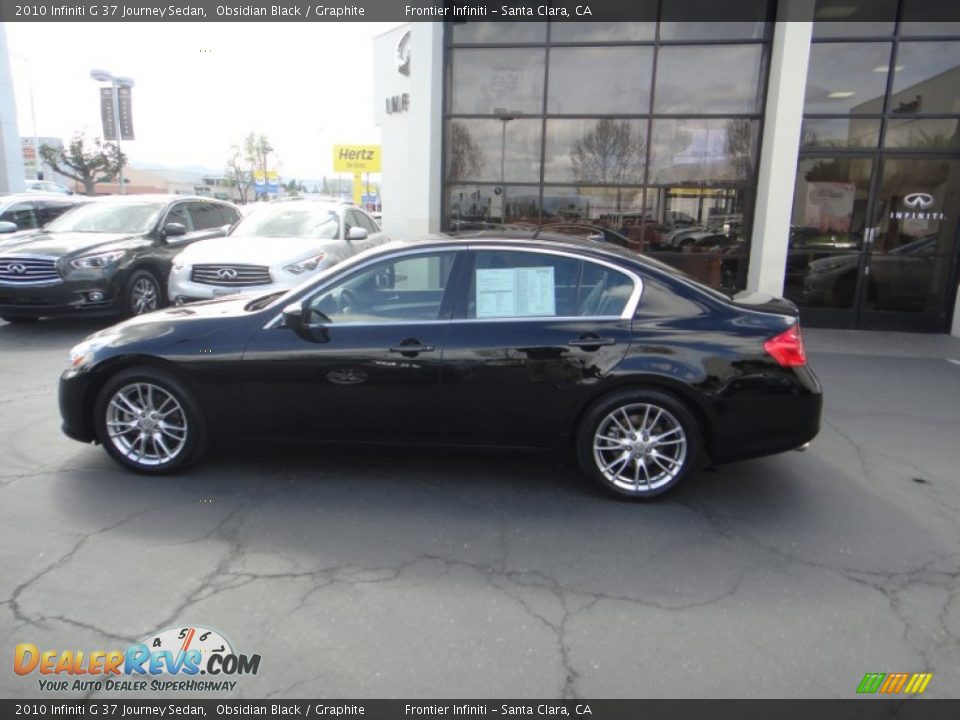 2010 Infiniti G 37 Journey Sedan Obsidian Black / Graphite Photo #7
