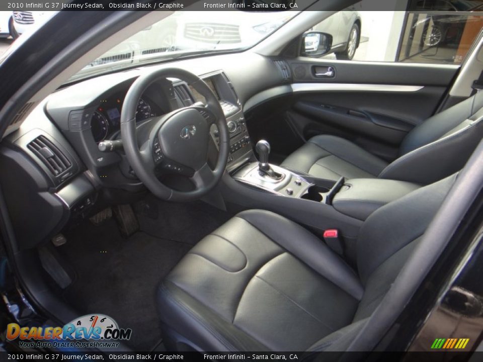 2010 Infiniti G 37 Journey Sedan Obsidian Black / Graphite Photo #8