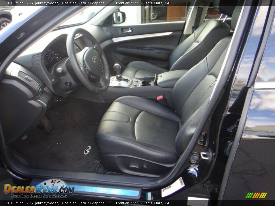 2010 Infiniti G 37 Journey Sedan Obsidian Black / Graphite Photo #9