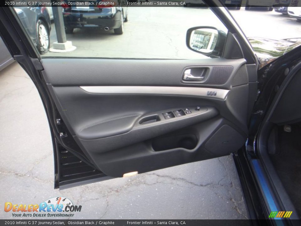 2010 Infiniti G 37 Journey Sedan Obsidian Black / Graphite Photo #10