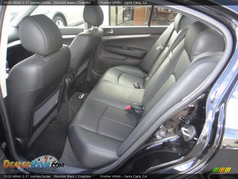 2010 Infiniti G 37 Journey Sedan Obsidian Black / Graphite Photo #11