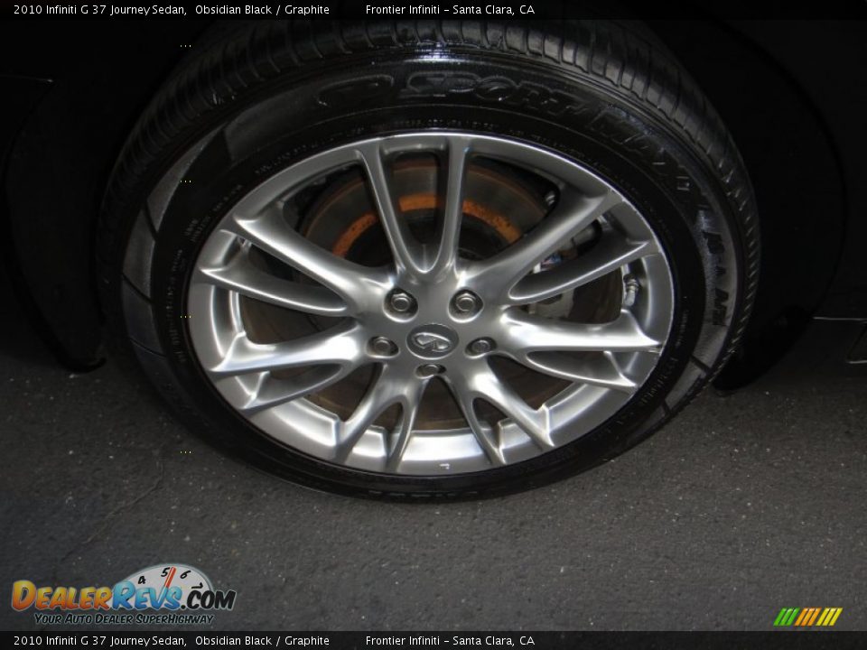 2010 Infiniti G 37 Journey Sedan Obsidian Black / Graphite Photo #14