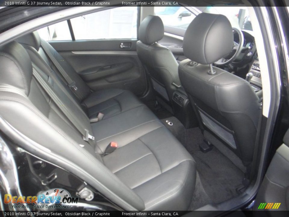 2010 Infiniti G 37 Journey Sedan Obsidian Black / Graphite Photo #15