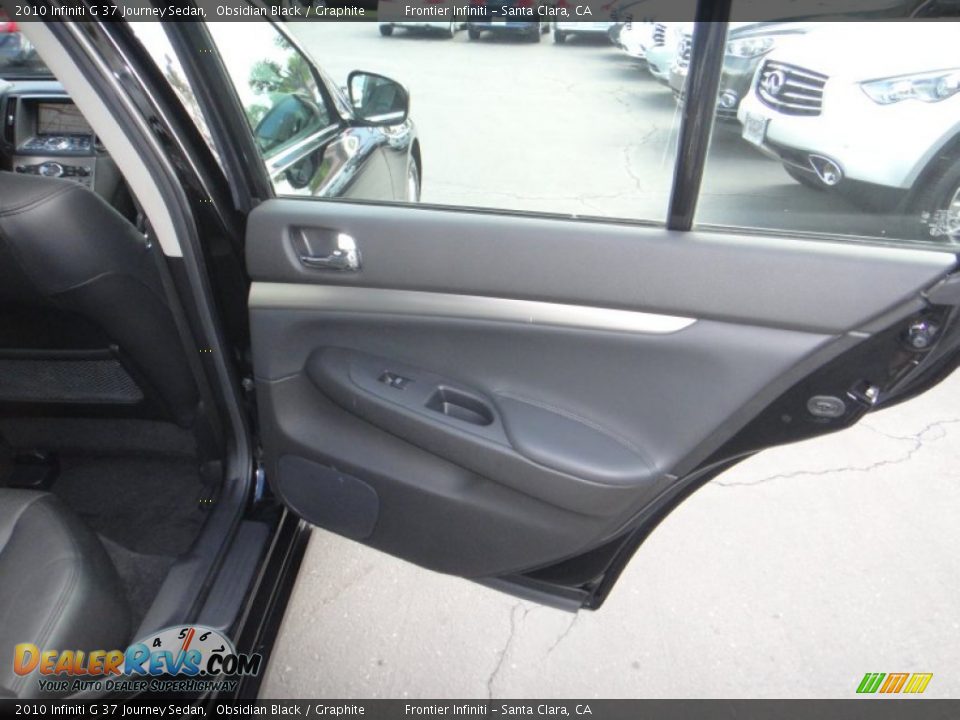 2010 Infiniti G 37 Journey Sedan Obsidian Black / Graphite Photo #16