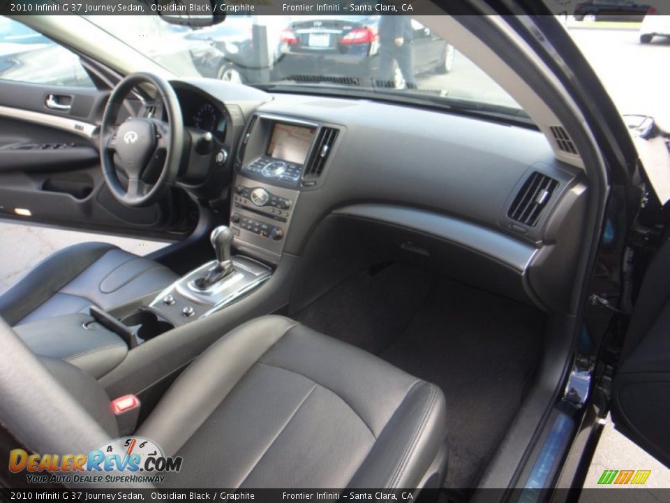 2010 Infiniti G 37 Journey Sedan Obsidian Black / Graphite Photo #17