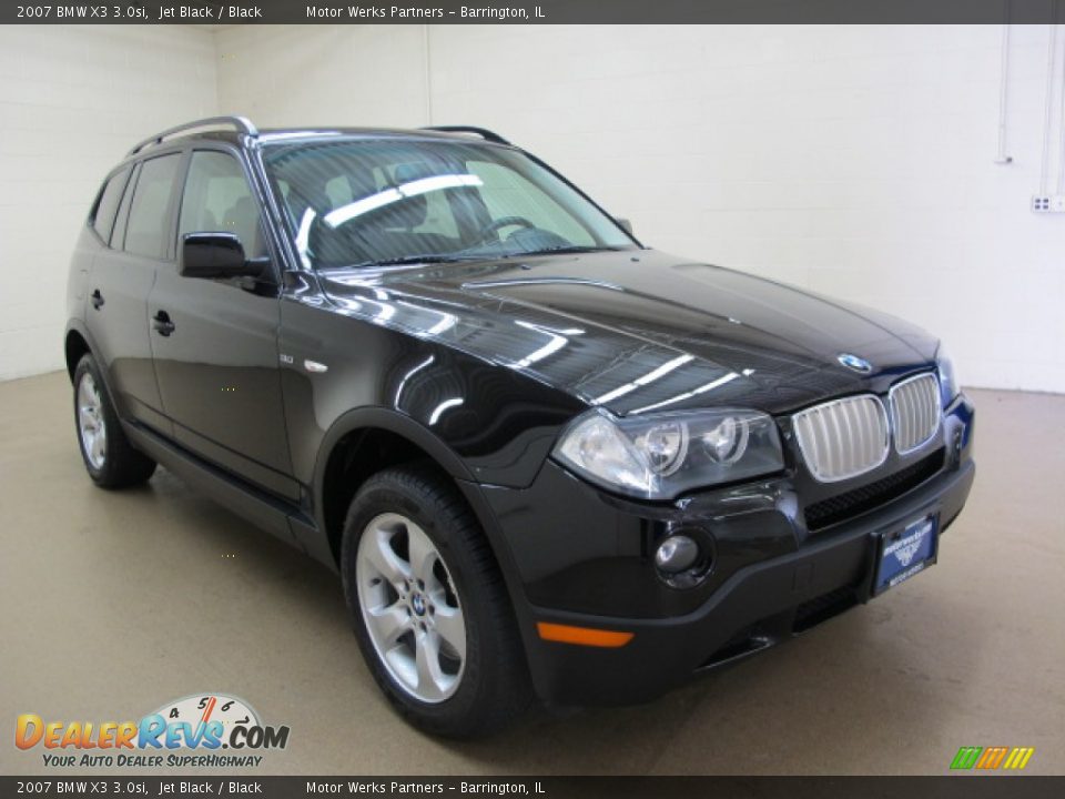 2007 BMW X3 3.0si Jet Black / Black Photo #1