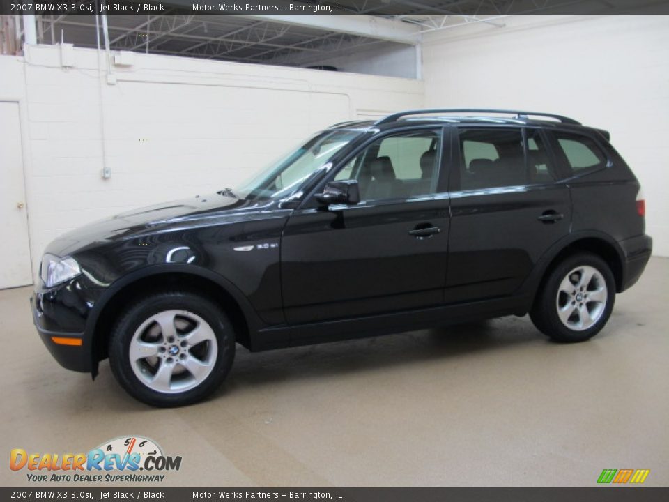 2007 BMW X3 3.0si Jet Black / Black Photo #4