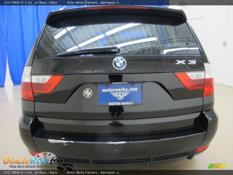 2007 BMW X3 3.0si Jet Black / Black Photo #6