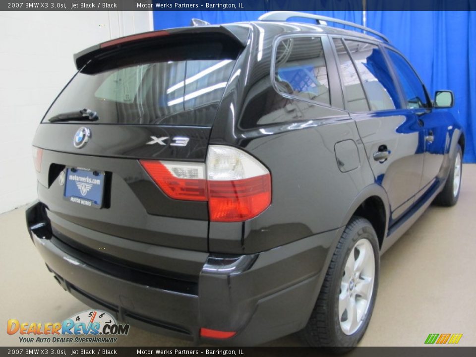 2007 BMW X3 3.0si Jet Black / Black Photo #7