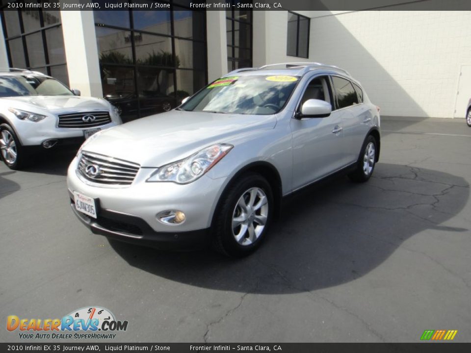 2010 Infiniti EX 35 Journey AWD Liquid Platinum / Stone Photo #1