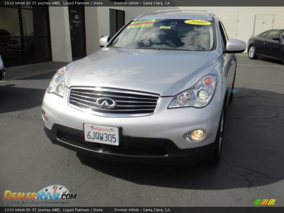2010 Infiniti EX 35 Journey AWD Liquid Platinum / Stone Photo #2