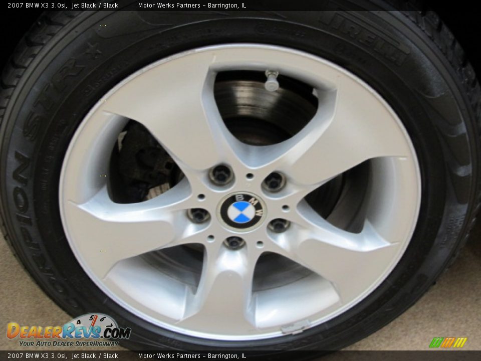 2007 BMW X3 3.0si Jet Black / Black Photo #11