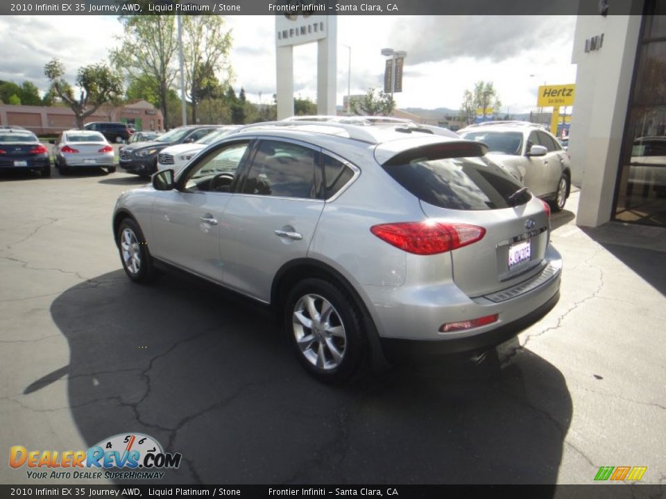 2010 Infiniti EX 35 Journey AWD Liquid Platinum / Stone Photo #4