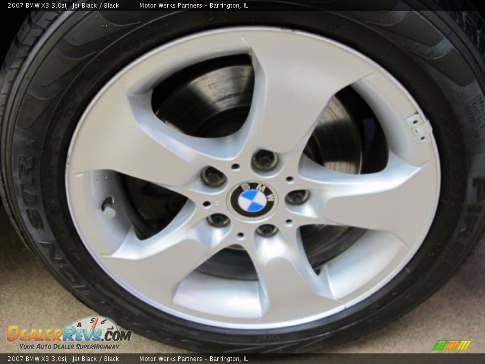 2007 BMW X3 3.0si Jet Black / Black Photo #12
