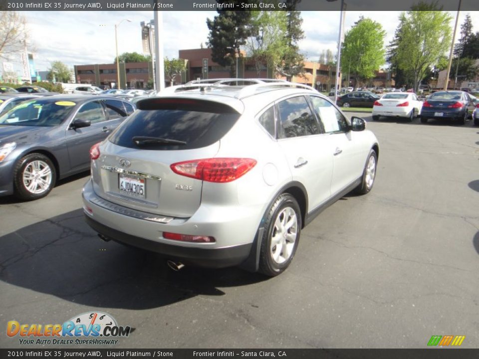 2010 Infiniti EX 35 Journey AWD Liquid Platinum / Stone Photo #5