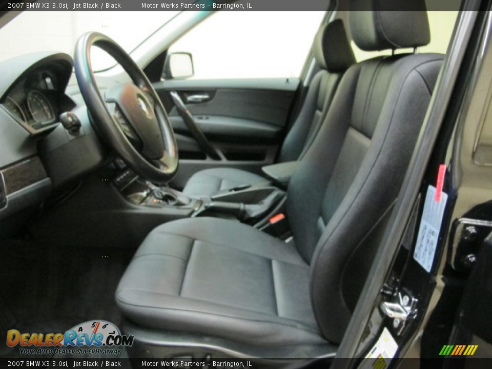 2007 BMW X3 3.0si Jet Black / Black Photo #15
