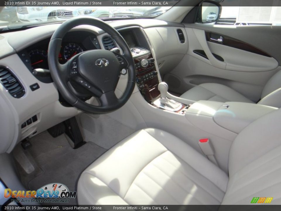 2010 Infiniti EX 35 Journey AWD Liquid Platinum / Stone Photo #8