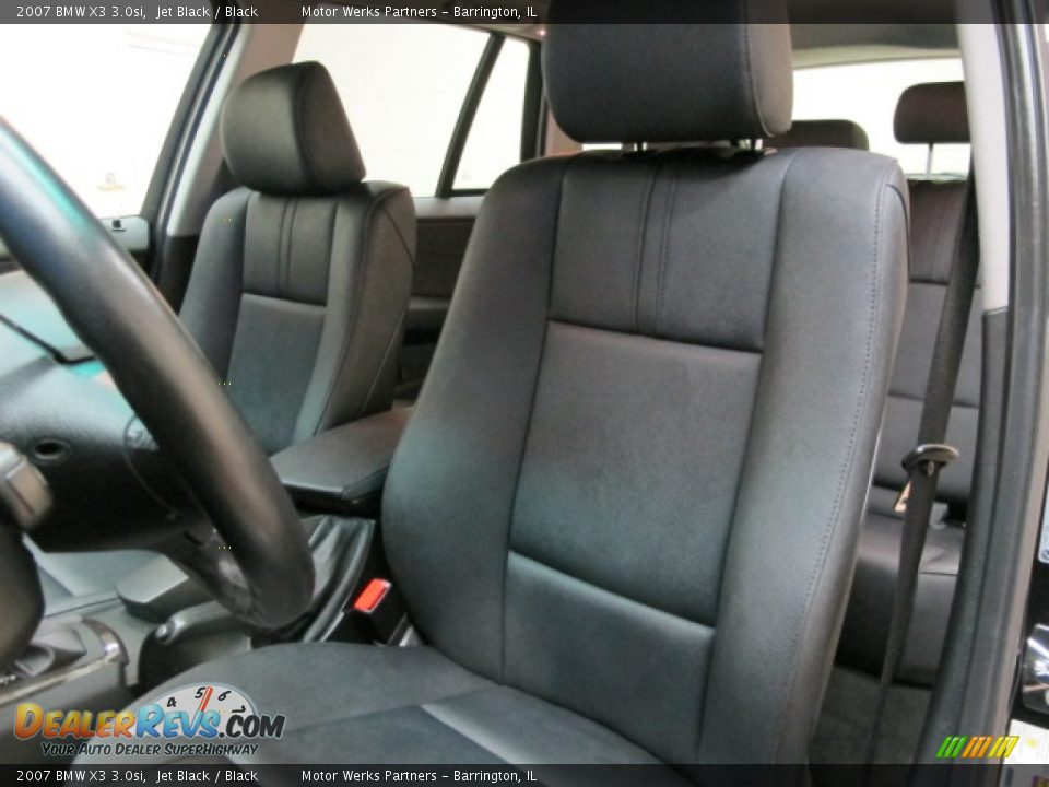 2007 BMW X3 3.0si Jet Black / Black Photo #16